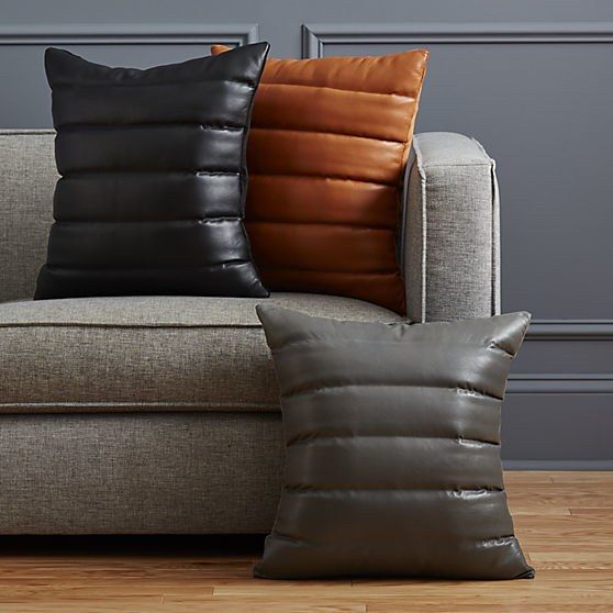 Leather Quilted Cushions