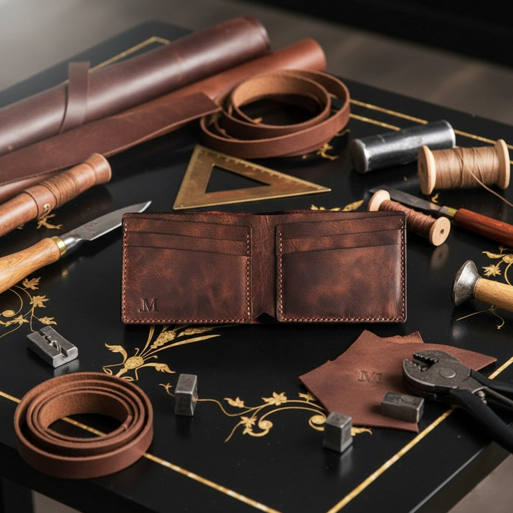 Brown Pull-Up Leather Wallet