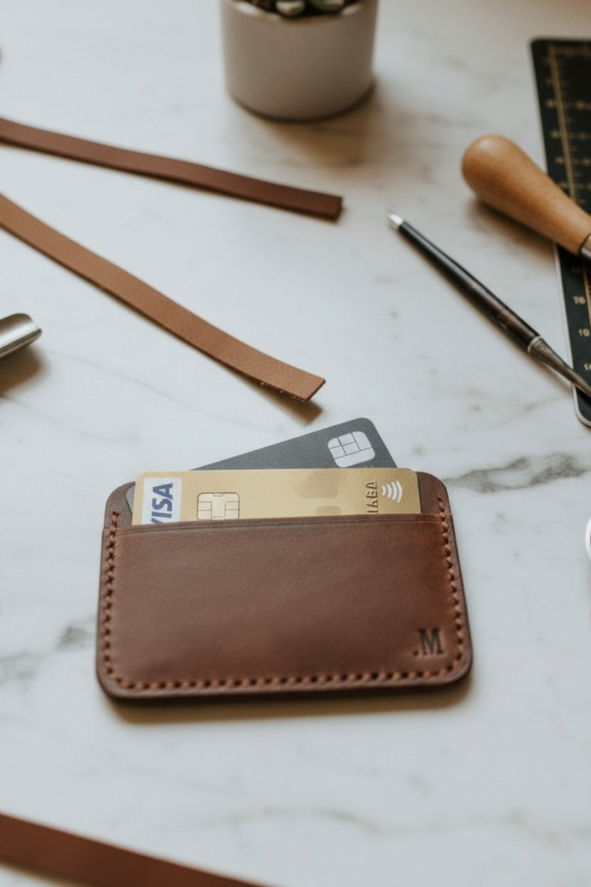 Brown Leather Card Holder