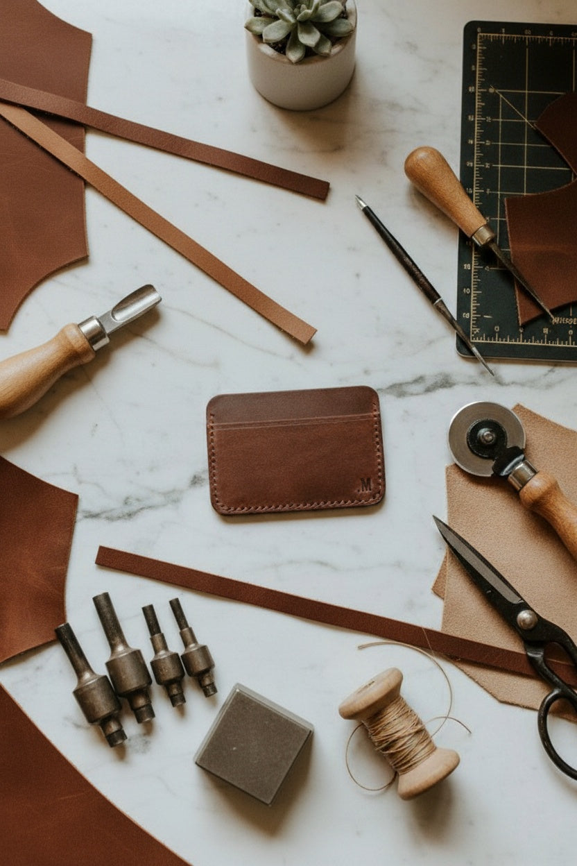 Brown Leather Card Holder