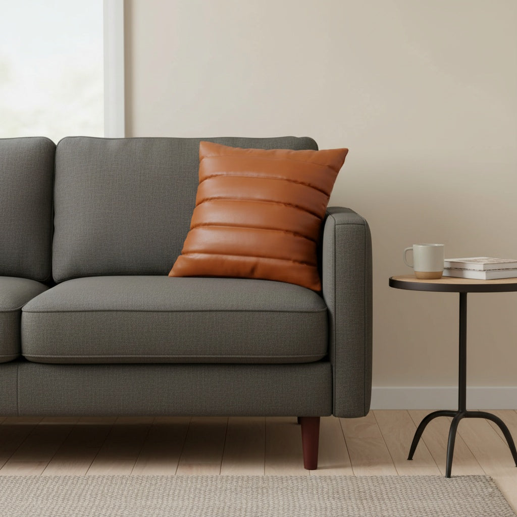 Leather Quilted Cushions