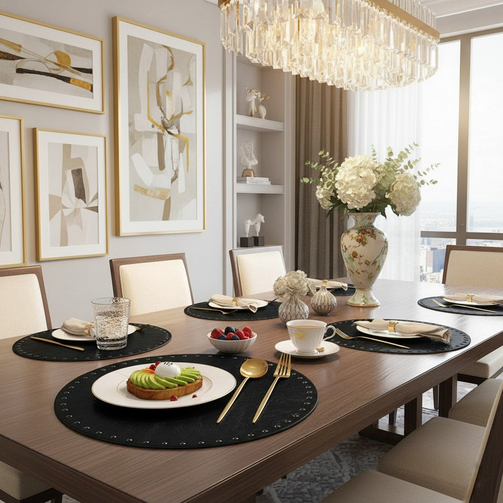 Luxe Black Table Mat