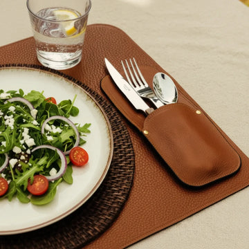 Horse-Brown Cutlery Sleeve